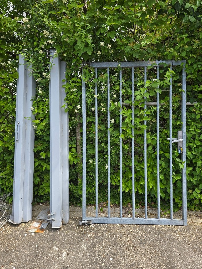Looppoort verzinkt 125 x 200cm nette staat, Tuin en Terras, Ophalen, Gebruikt, IJzer, Tuinhek