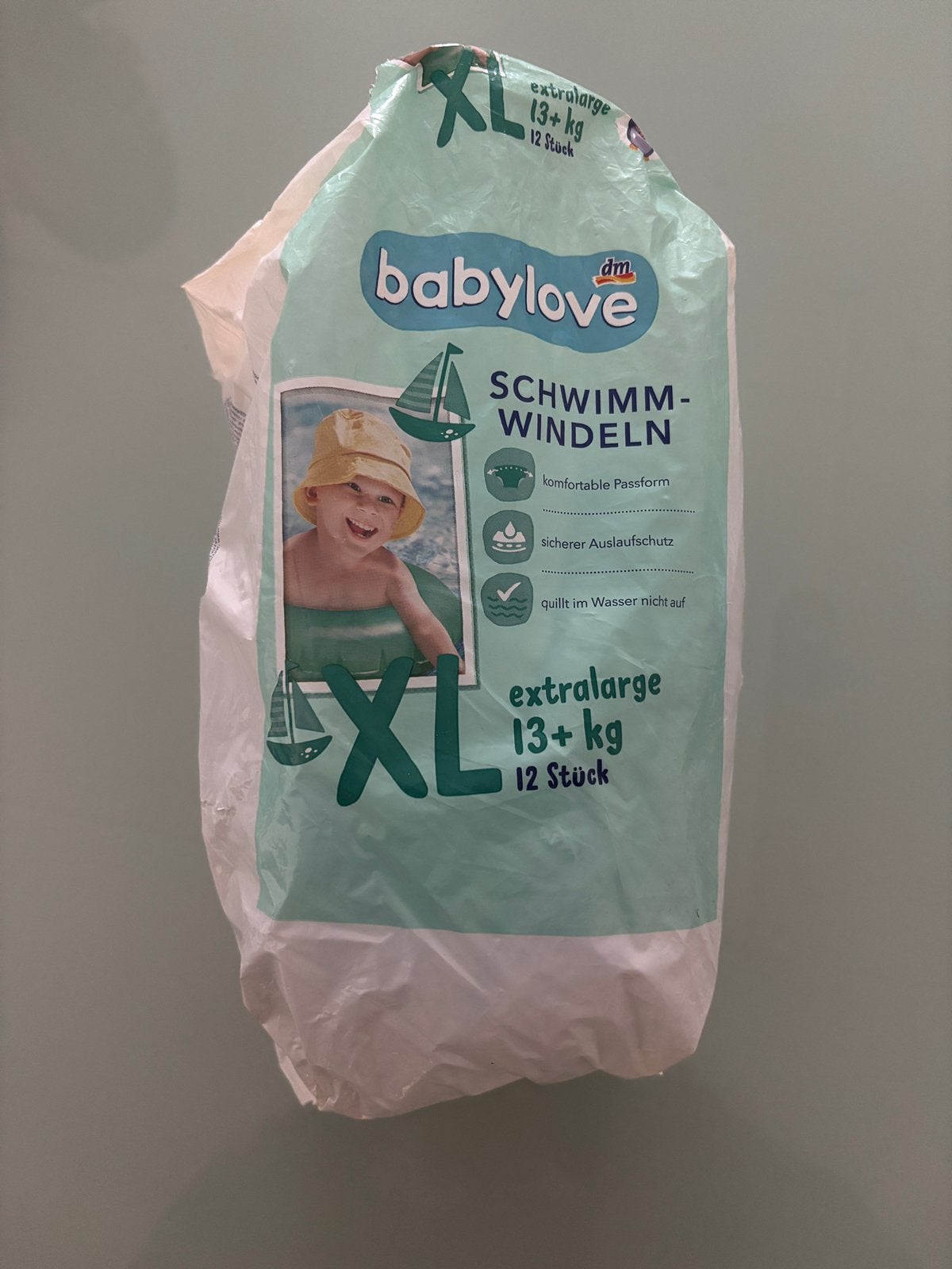DM babylove baby zwem luier, Ophalen of Verzenden, Zo goed als nieuw, Jongetje of Meisje, Zwem-accessoire
