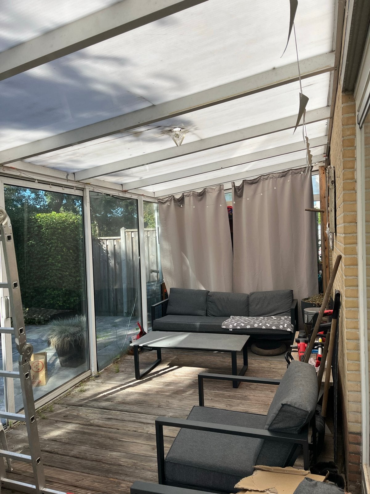 Serre 2.80m x 8m - Zelf demonteren en ophalen, Ophalen of Verzenden, Gebruikt, Serre