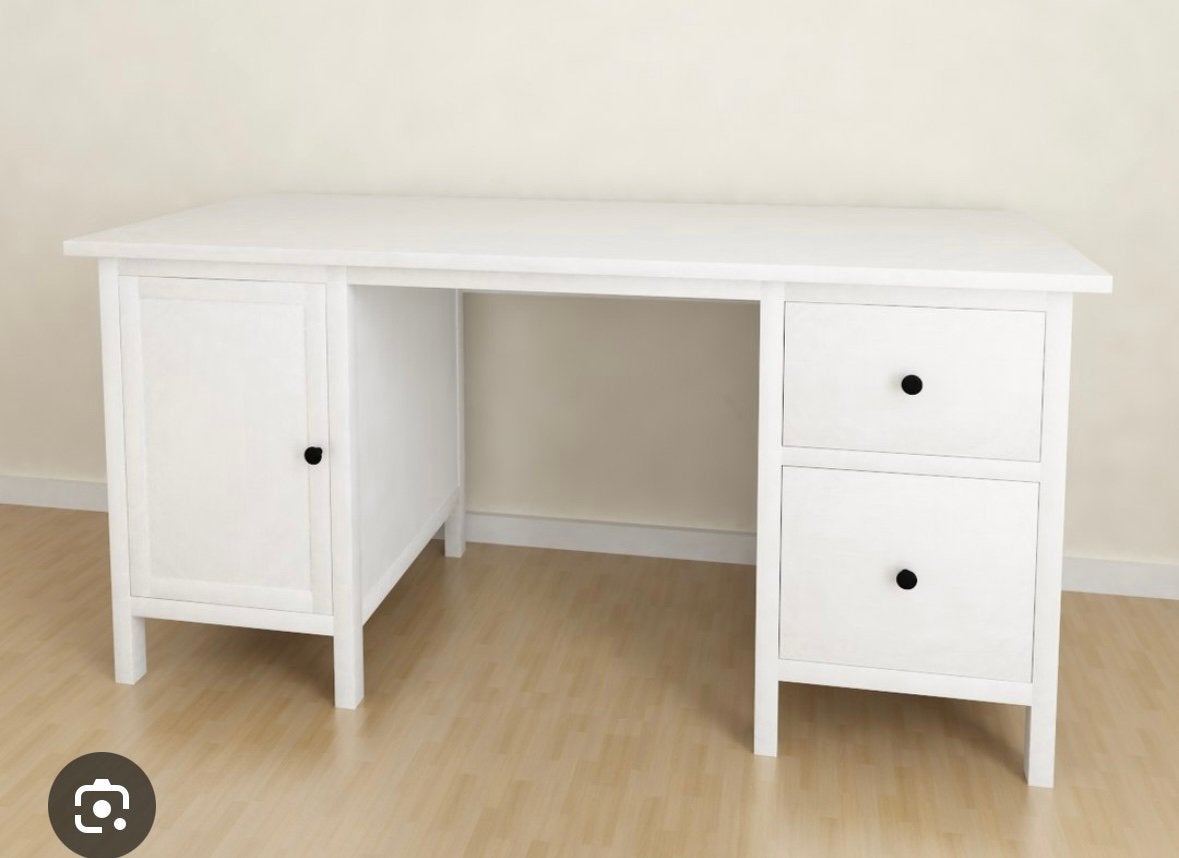 Ikea bureau met lades en kastje, Ophalen, Zo goed als nieuw