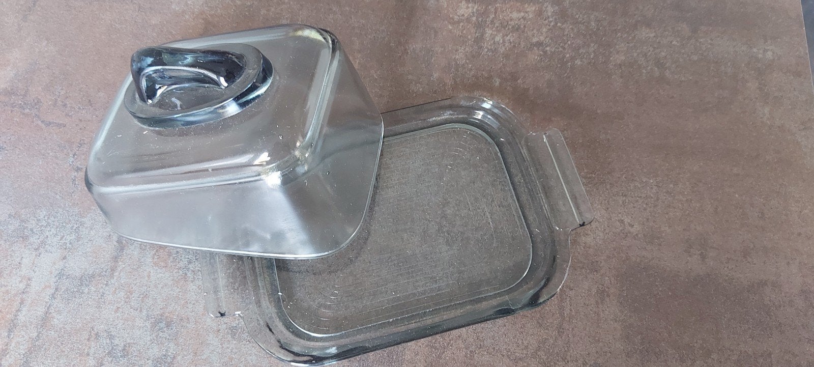 Kaasstolp geperst glas A.D. Copier Leerdam, Ophalen of Verzenden