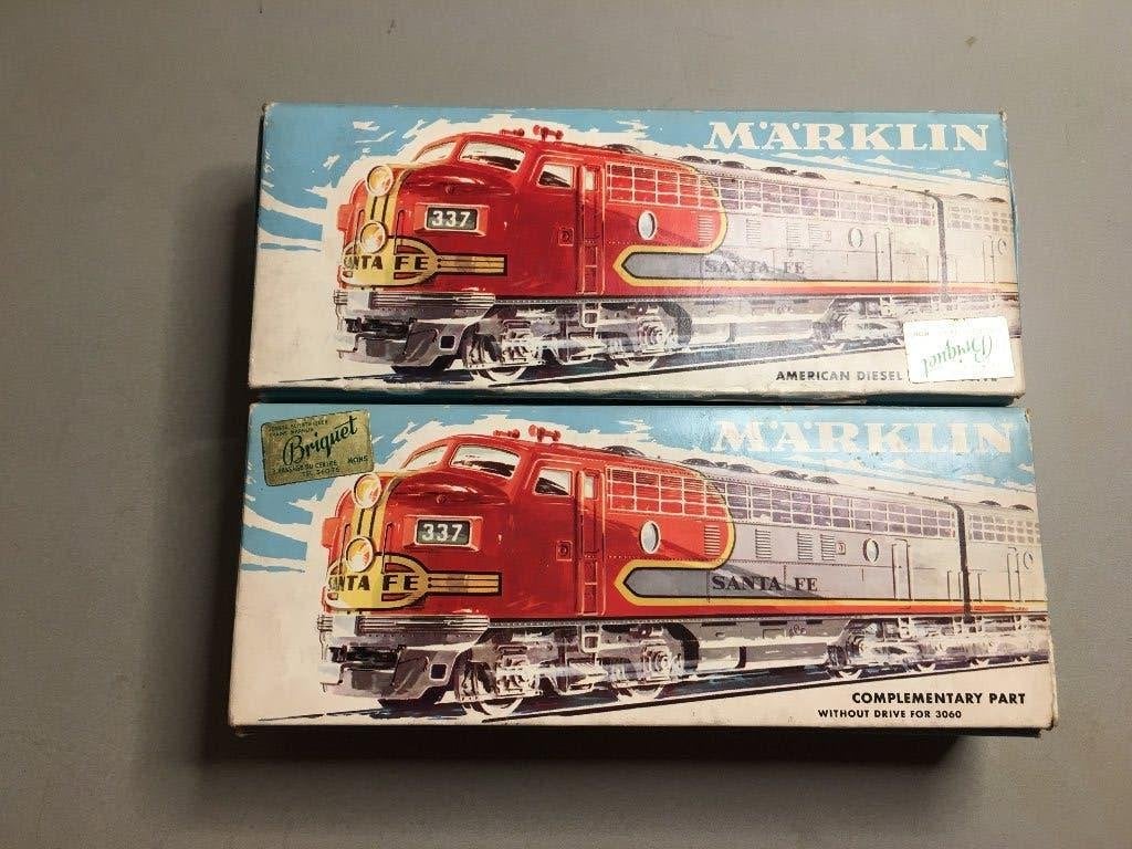 Marklin santa fe locomotieven set in ovp H0, Hobby en Vrije tijd, Wisselstroom, Locomotief, Nieuw, Ophalen of Verzenden