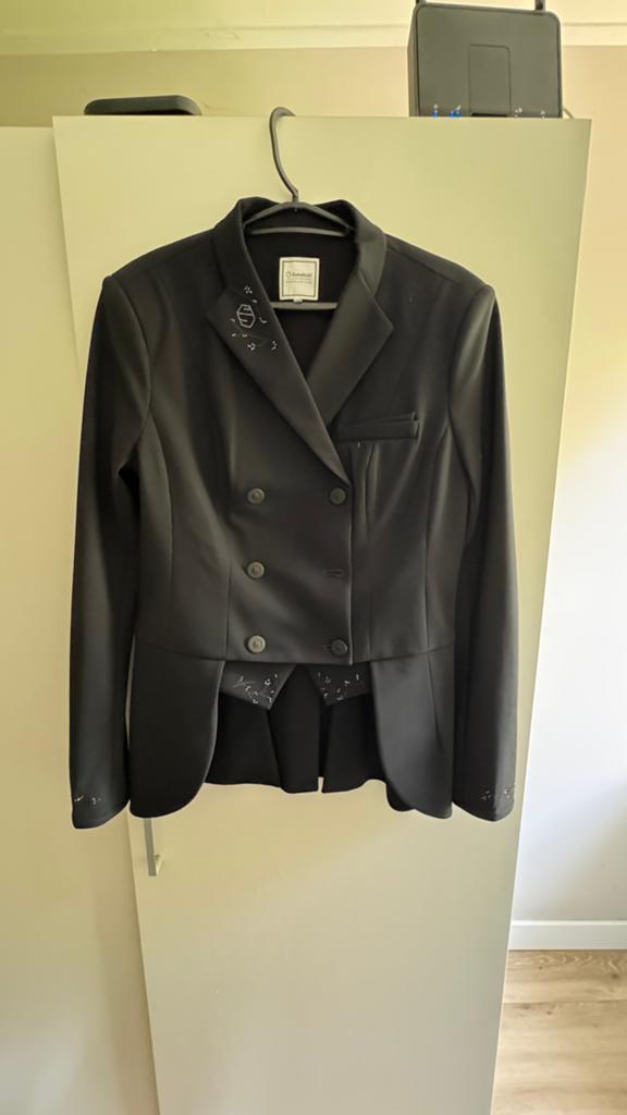 A23 short frac crystal leaf black TT 38, Dieren en Toebehoren, Paardrijkleding, Dressuur, Ophalen of Verzenden, Zo goed als nieuw