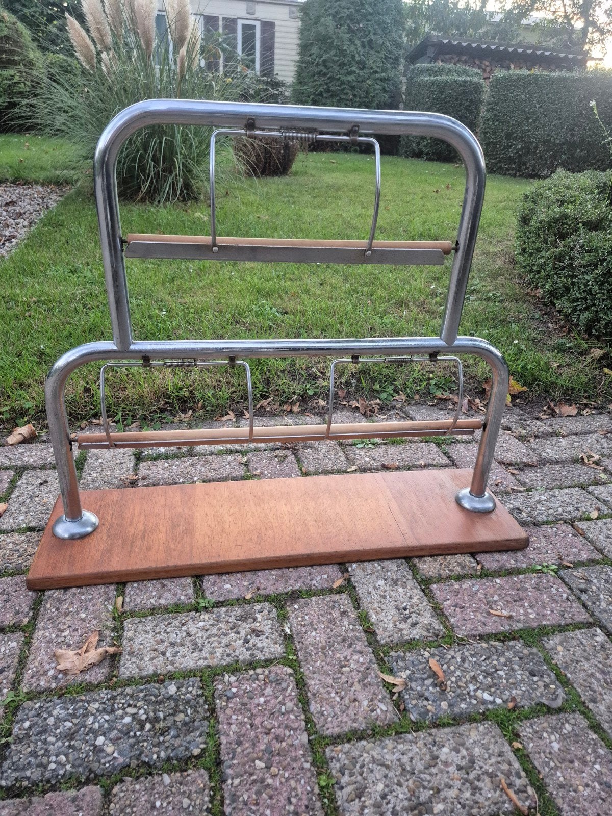 vintage  dubbele papierrolhouder, Diversen, Ophalen, Gebruikt