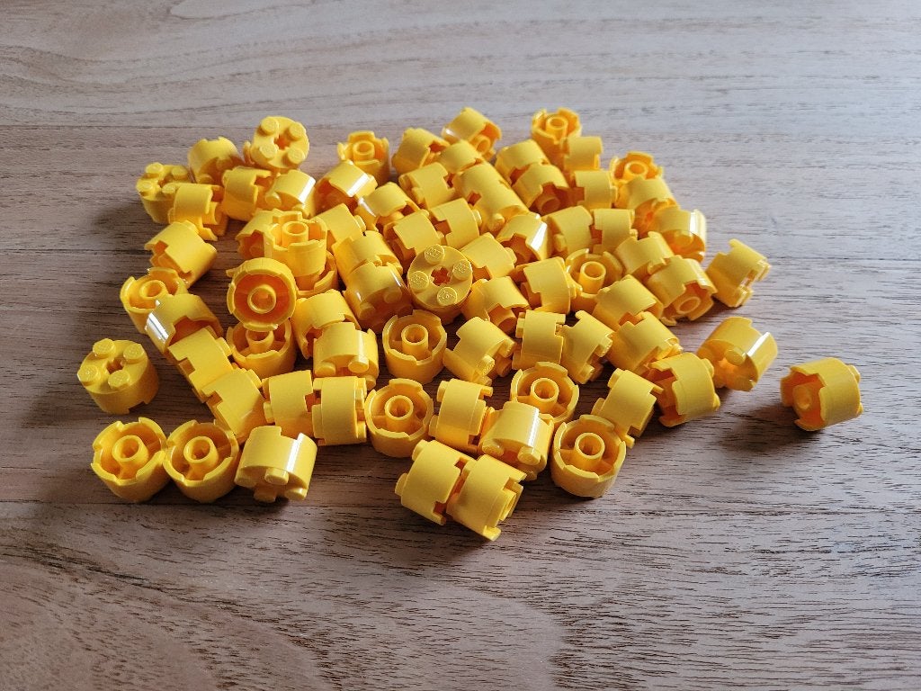 Partij N791=100x Nieuwe ronde Lego stenen 2x2