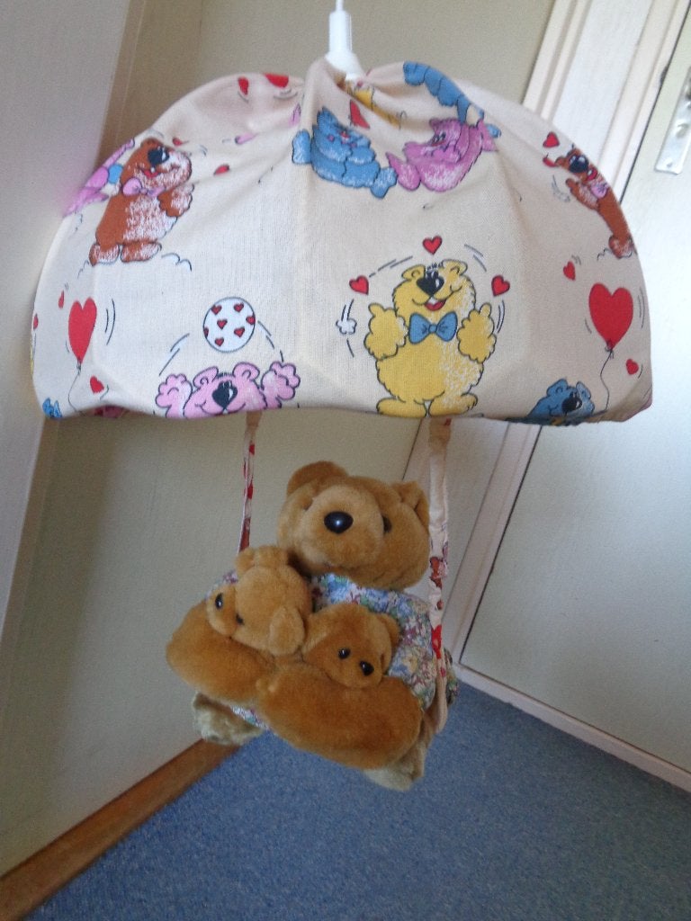 Hanglamp beer op schommel voor in kinderkamer, Beige, Gebruikt, Overige merken, Ophalen of Verzenden