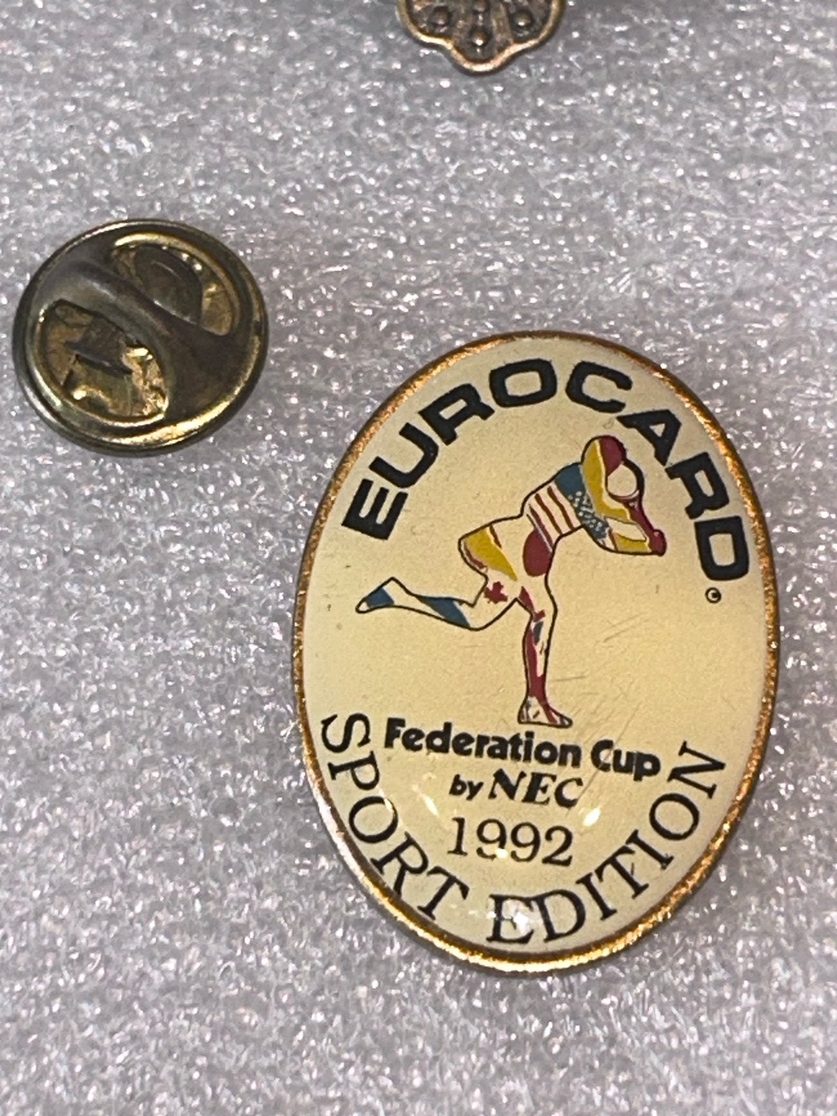 Eurocard Federation Cup by NEC 1992 Sport Editie Speldje, Verzamelen, Ophalen of Verzenden, Gebruikt, Sport, Speldje of Pin