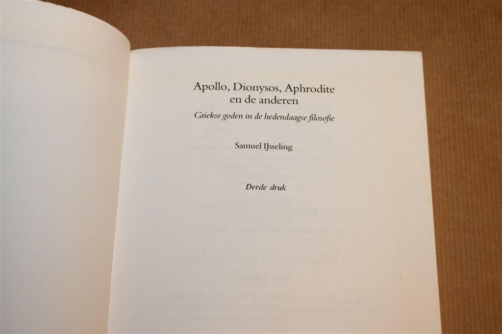 Apollo, Dionysos & Aphrodite — Griekse Goden & Filosofie, Boeken, Ophalen of Verzenden, 14e eeuw of eerder, Gelezen, Europa