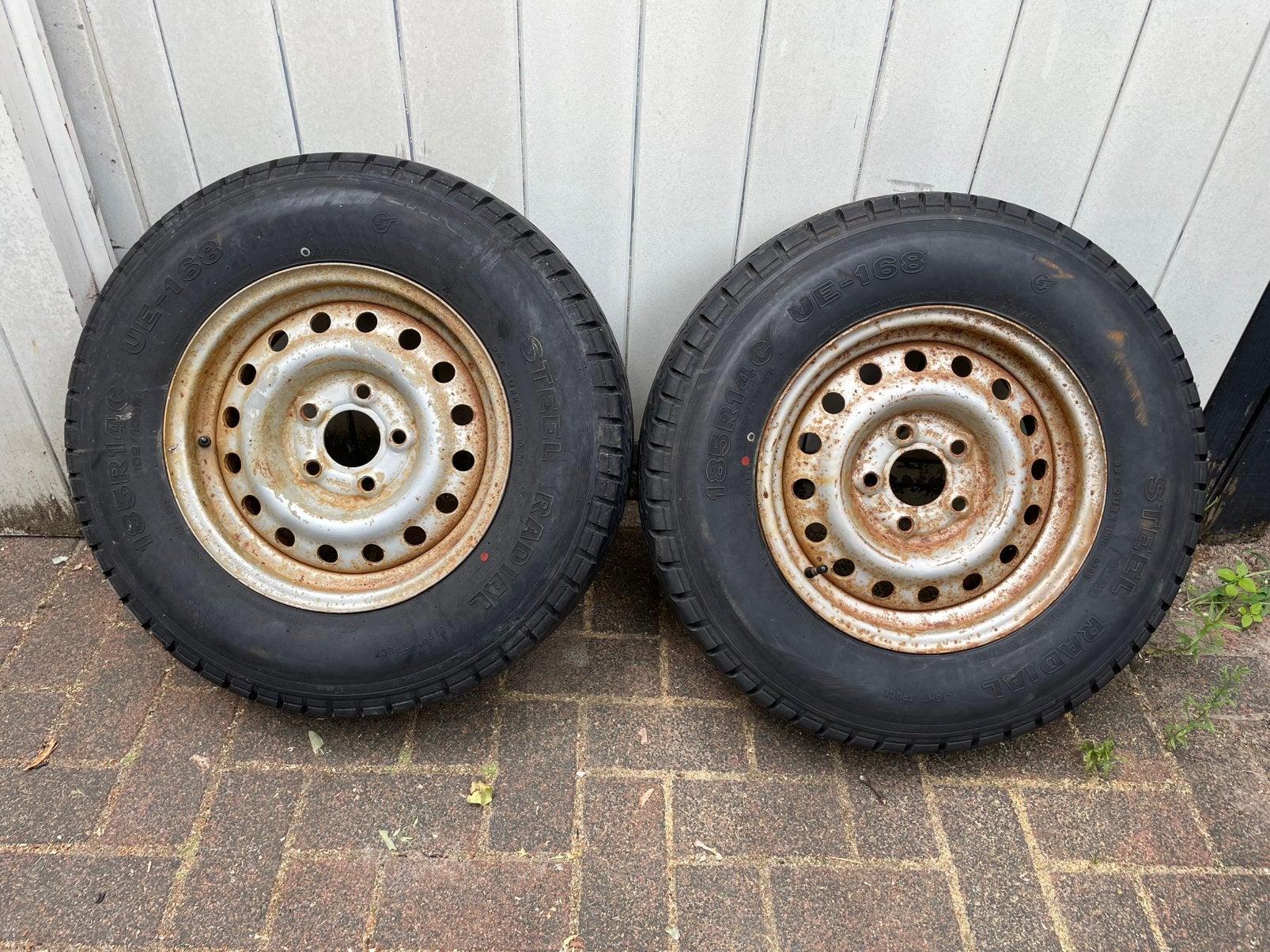 Aanhanger wielen / trailer wielen., Auto diversen, Aanhangwagen-onderdelen, Ophalen of Verzenden, Zo goed als nieuw