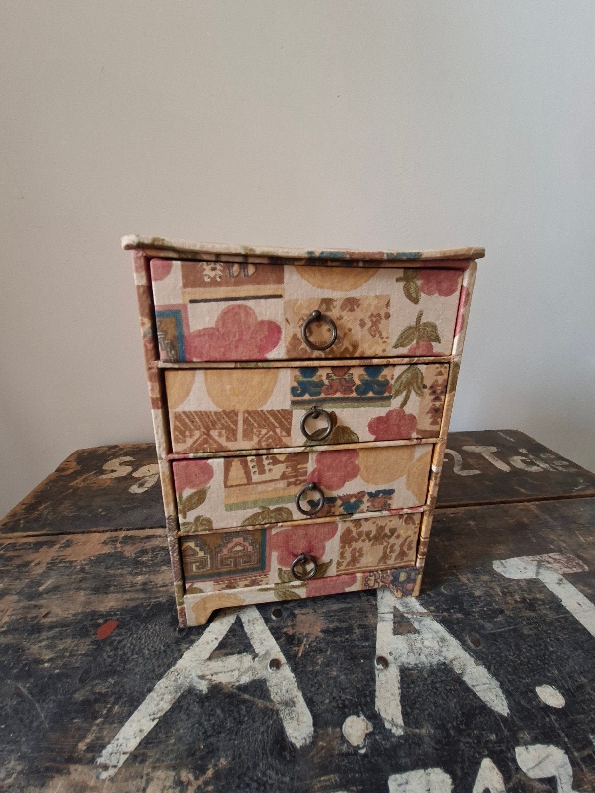 Vintage sieraden kastje / box, Sieraden, Tassen en Uiterlijk, Ophalen of Verzenden, Gebruikt, Hardcase