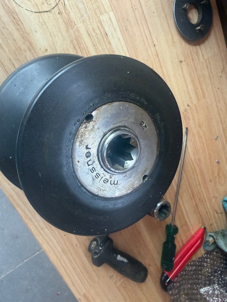 Meissner 26 two speed selftailing lier, Ophalen of Verzenden, Gebruikt, Lijn of Blok