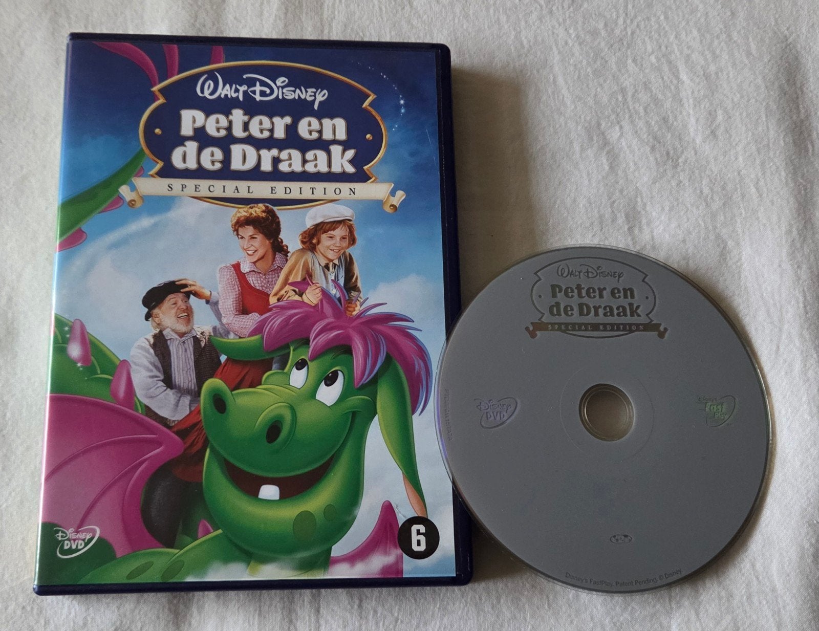 Walt Disney Peter En De Draak Dvd Kinderen/Jeugd, Ophalen of Verzenden, Zo goed als nieuw