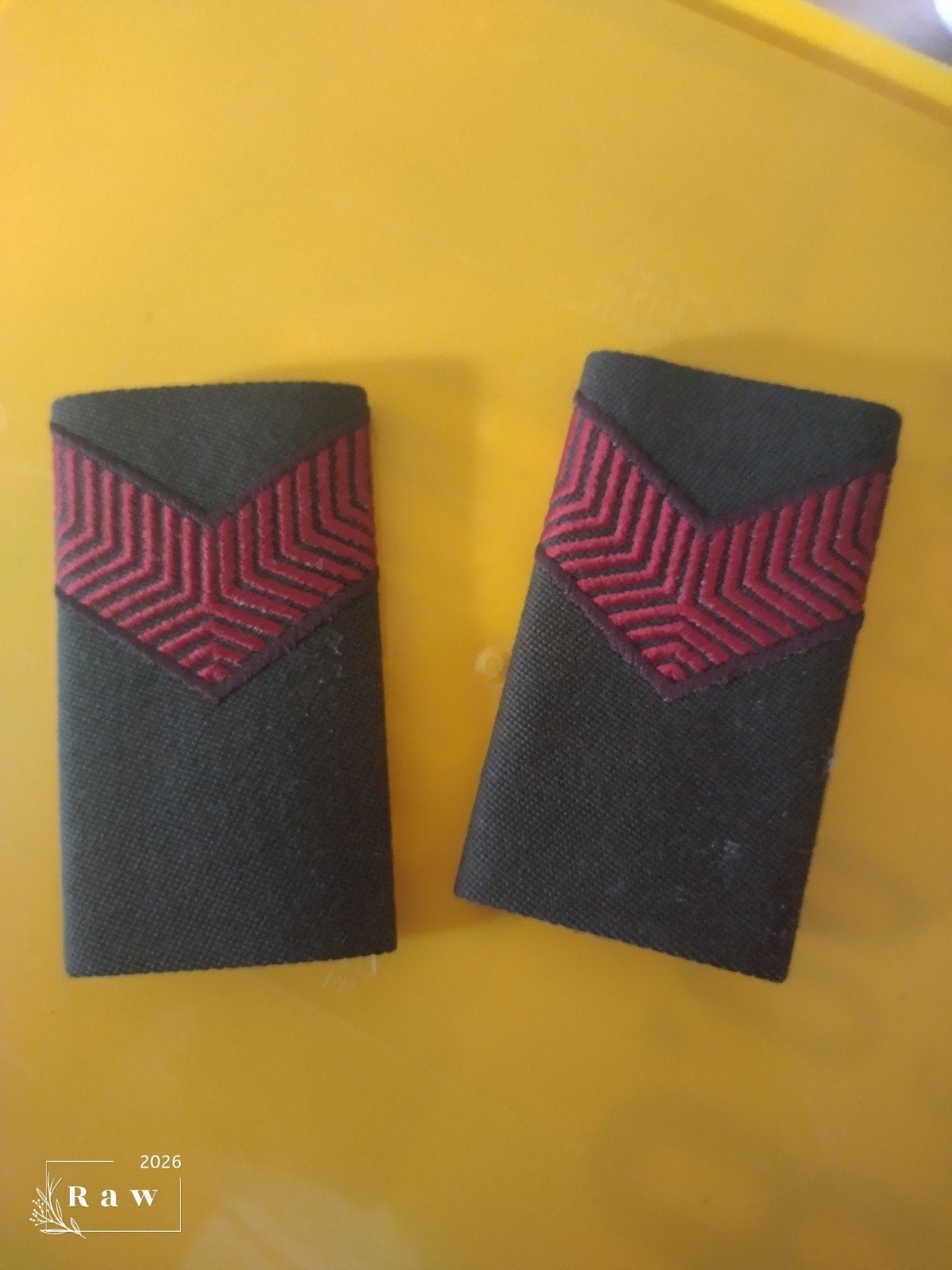 Militair embleem: Schouderstukken Landmacht, Verzamelen, Militaria | Algemeen, Ophalen of Verzenden, Landmacht, Nederland, Embleem of Badge
