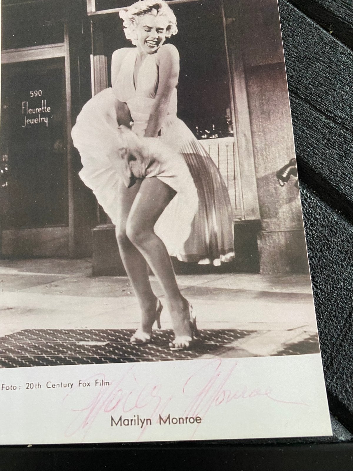 Signatuur handtekening marilyn monroe, Verzamelen, Ophalen of Verzenden, Zo goed als nieuw, Foto of Kaart
