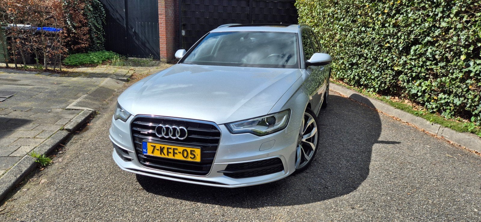 Audi A6 3.0TDI Avant Quat Sline Panorama, Auto's, Audi, Automaat, 1800 kg, Zwart, Stationwagon
