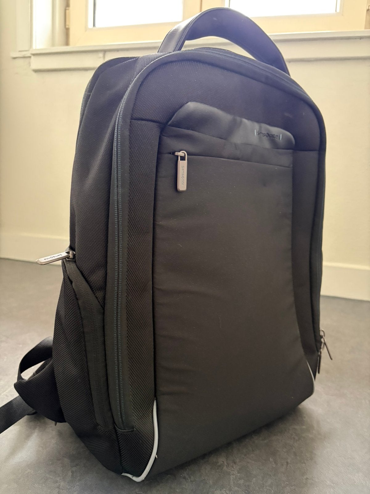 Samsonite rugzak zwart zgan, Ophalen, Zo goed als nieuw, Overige merken
