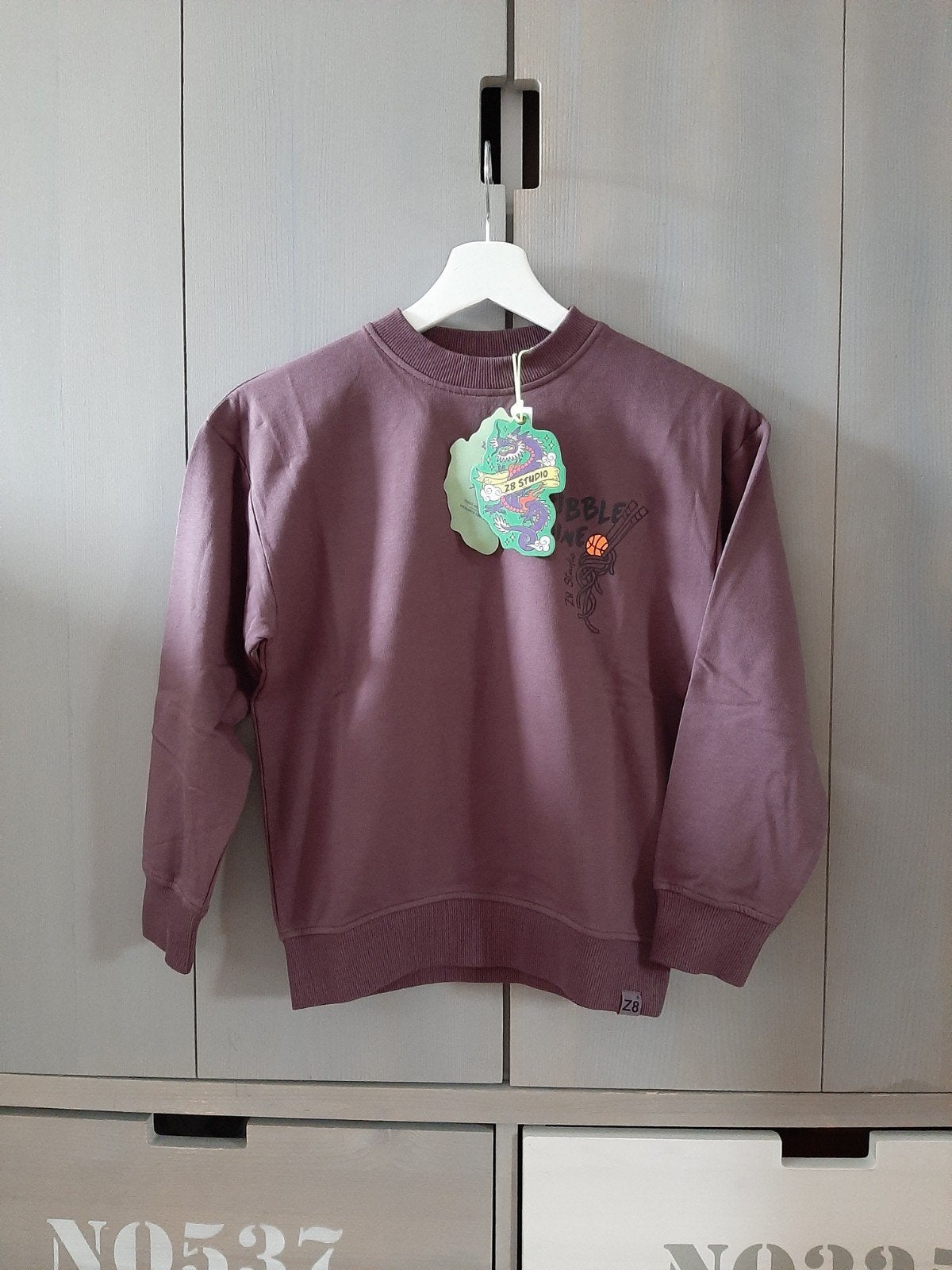 Z8 Teo Frosted plum sweater 128/134 Nieuw!, Nieuw, Ophalen of Verzenden, Jongen, Z8