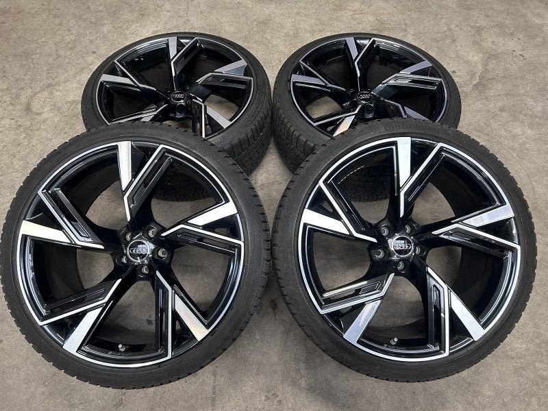 22 inch originele velgen + winterbanden Audi RS6 RS7 4K06010, Gebruikt, -, -, Banden en Velgen