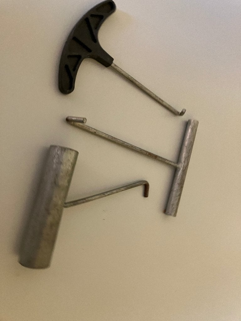 Haak gereedschap om trampoline te (de)monteren, Ophalen of Verzenden, Zo goed als nieuw