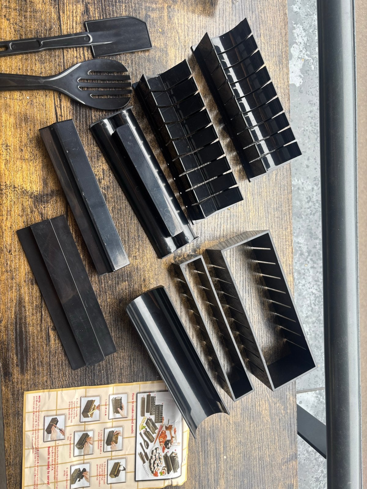 Sushi Maker Set - Maak eenvoudig zelf sushi!, Kunststof, Ophalen of Verzenden, Zwart, Overige merken