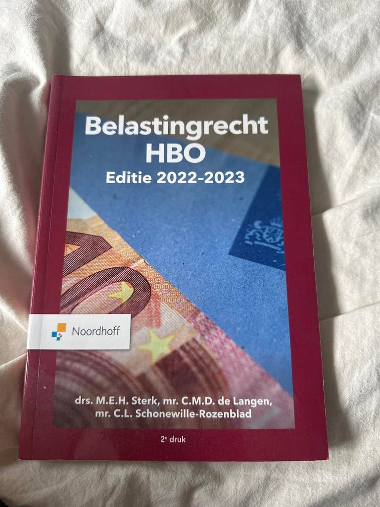 Belastingrecht HBO Editie 2022-2023 - Zo goed als nieuw, Boeken, Ophalen of Verzenden, Gamma, Zo goed als nieuw, HBO