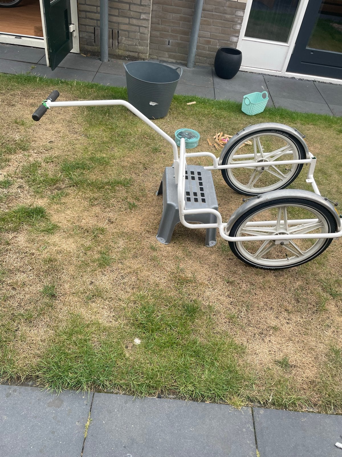 Aanhanger bagagewagen - Gebruikt, Fietsen en Brommers, Fietsaccessoires | Aanhangers en Karren, Ophalen, Gebruikt, Aanhangfiets