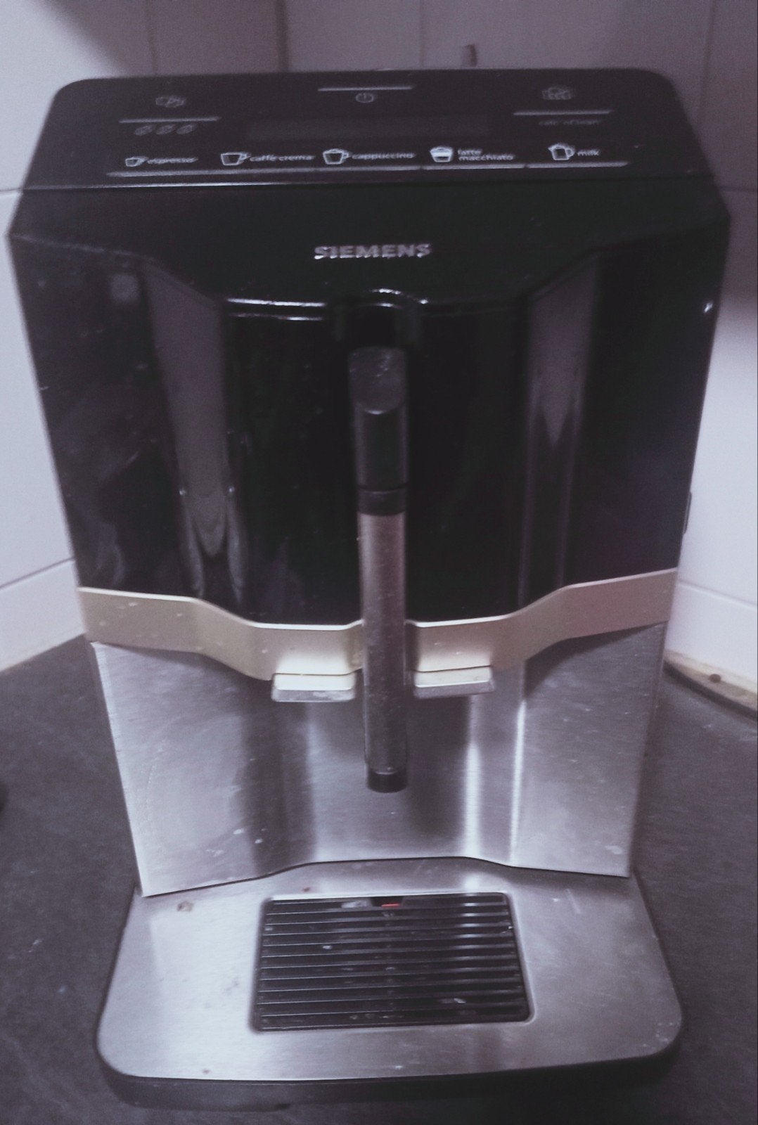 super mooie Siemens koffie machine voor bonen en veel  optie, Ophalen of Verzenden, Zo goed als nieuw, Koffiemachine