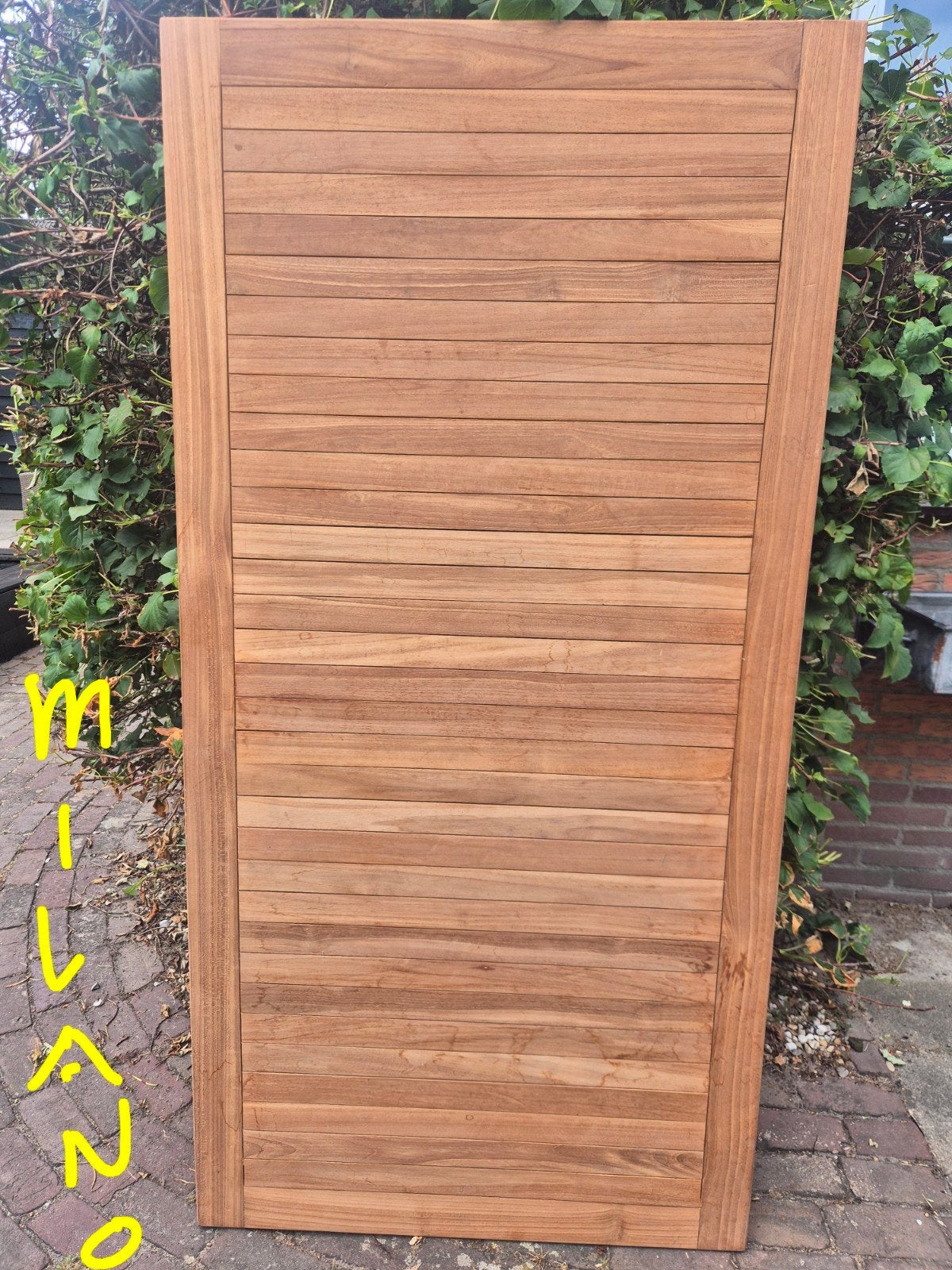 Teakhouten Tuintafel Milano of Bali 180x90 cm, Ophalen of Verzenden, Nieuw, Rechthoekig, Hout