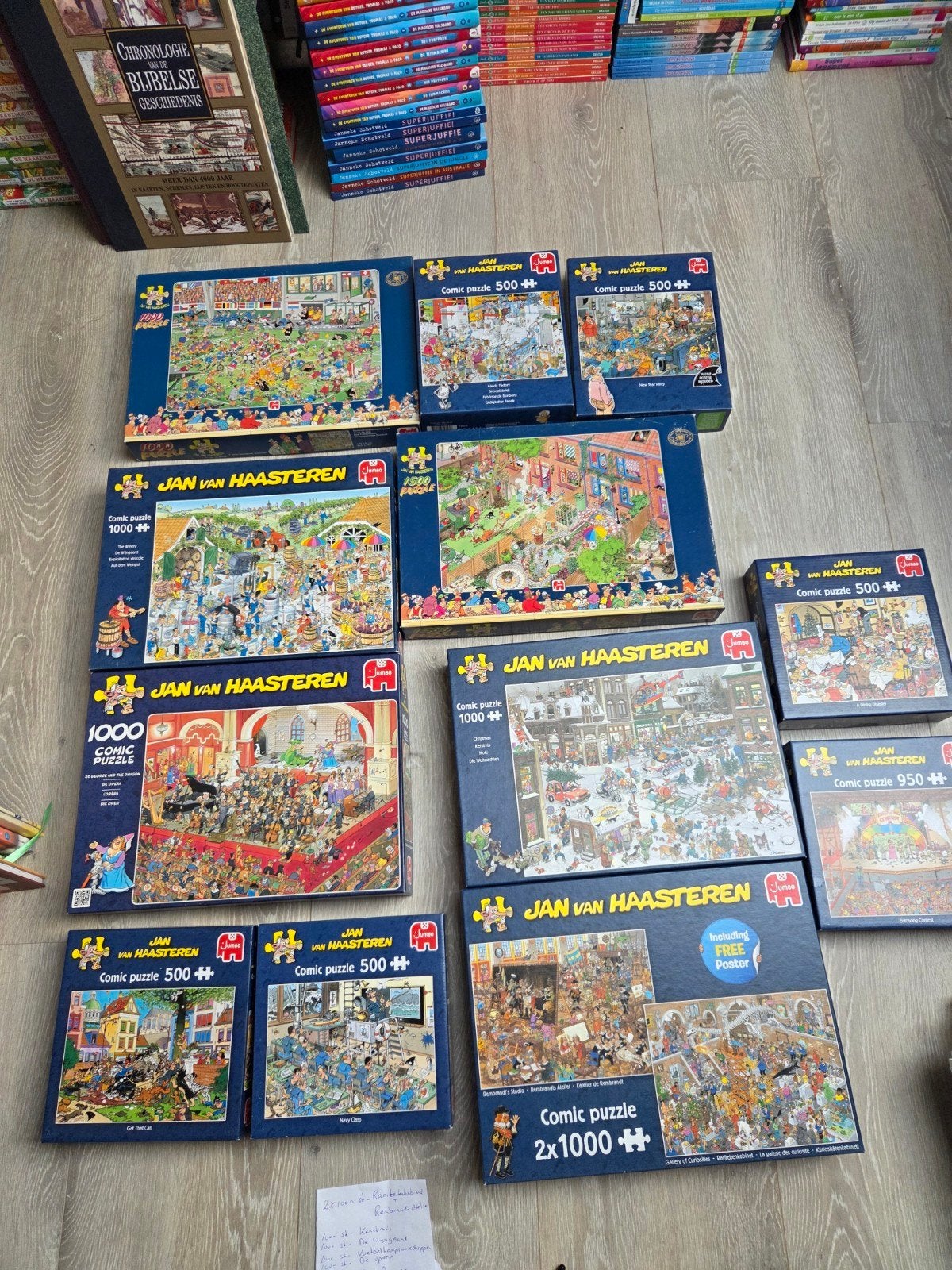 Jan van Haasteren - 12x puzzels, Ophalen of Verzenden, 500 t/m 1500 stukjes, Zo goed als nieuw