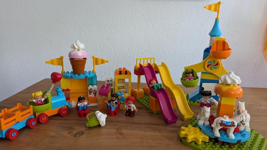 Lego Duplo Grote Kermis 10840 - Complete set, Kinderen en Baby's, Speelgoed | Duplo en Lego, Ophalen, Overige thema's, Zo goed als nieuw