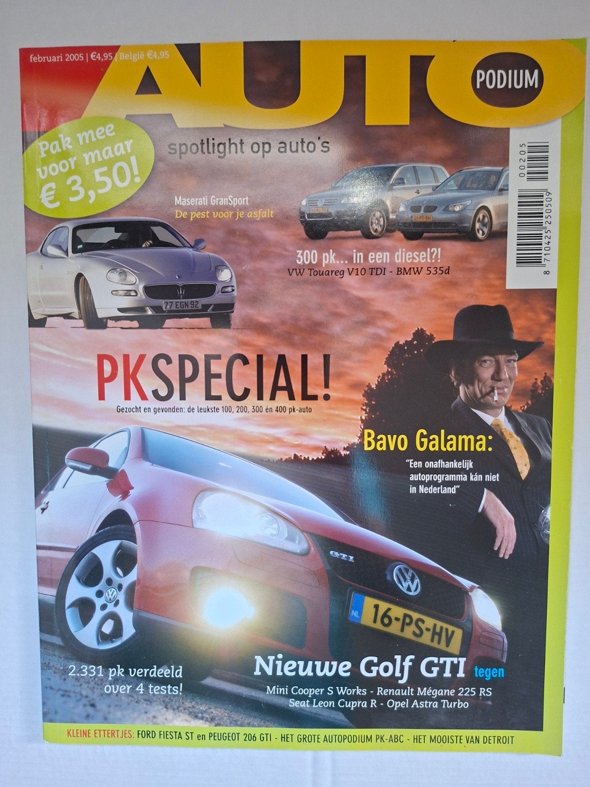 Auto Magazine - Februari 2005 - Maserati, Golf GTI & meer!, Ophalen of Verzenden, Zo goed als nieuw, Algemeen, Diverse