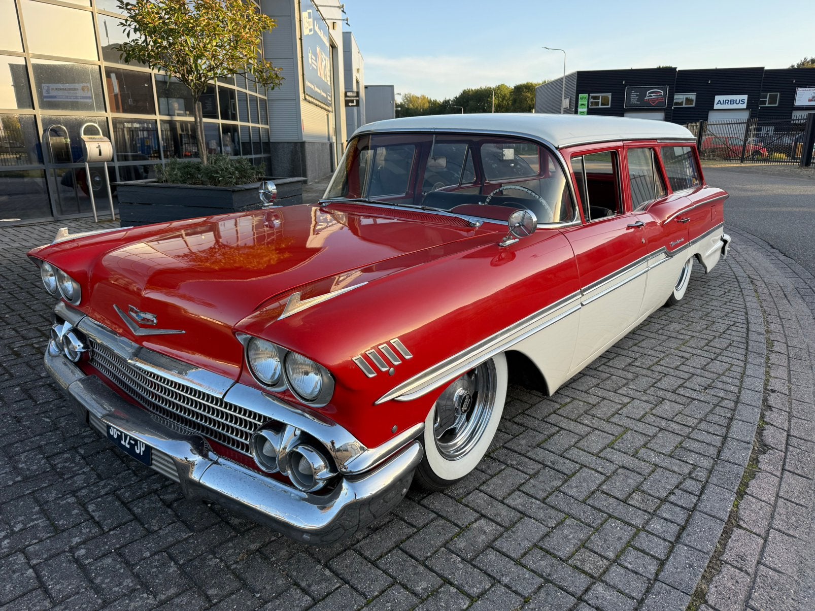1958 Chevrolet Brookwood wagon Airride Hotrod, Auto's, Automaat, Chevrolet, LPG, Te koop