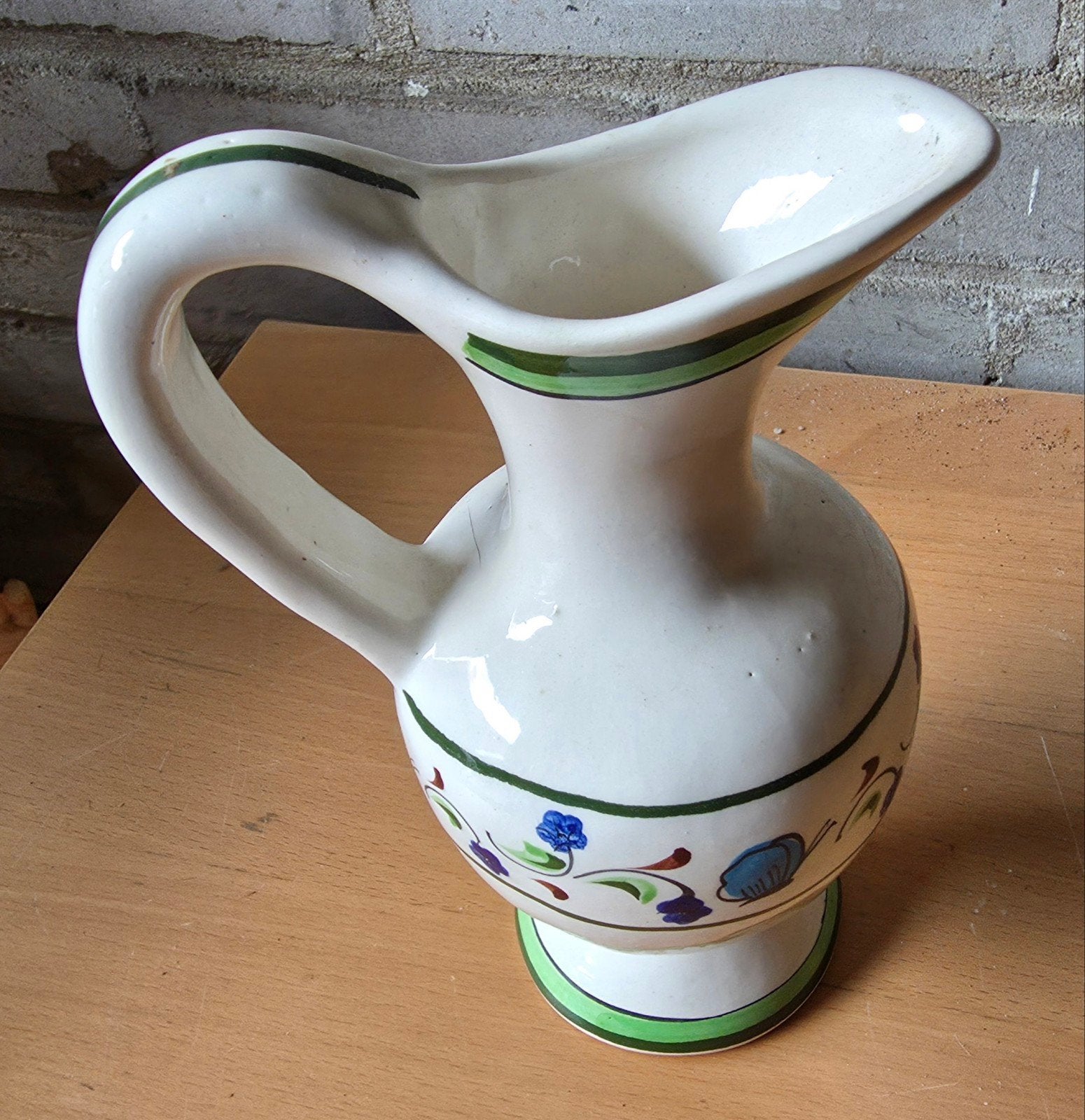 Mooi decoratief schenkkannetje met bloemmotief, Antiek en Kunst, Ophalen of Verzenden
