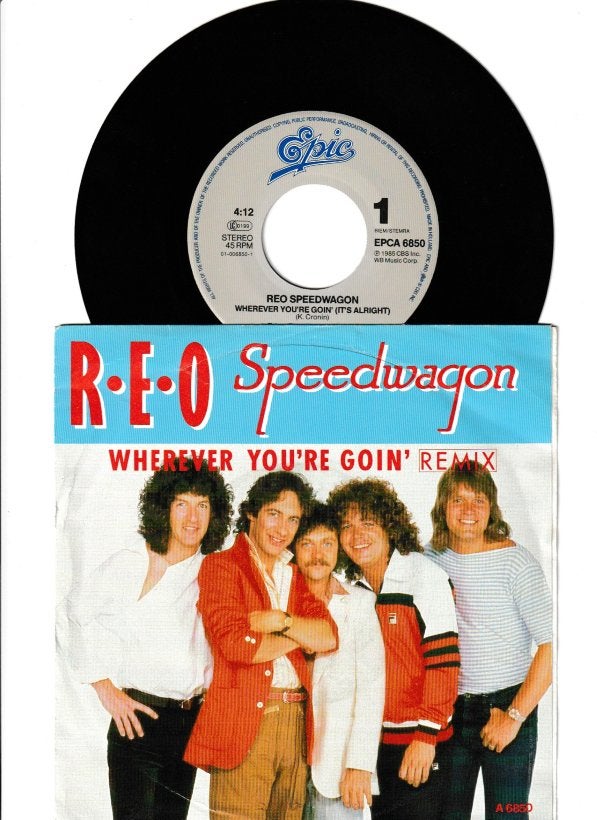 REO SPEEDWAGON   -   WHEREVER YOU'RE GOIN' [REMIX]  [7''] //, Overige formaten, Zo goed als nieuw, Rock en Metal, Overige typen