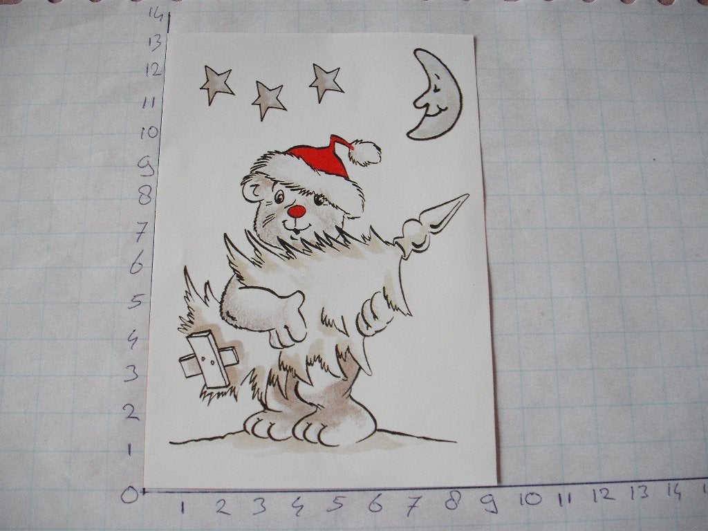 nr. 822 - uitgeknipt 3d plaatje kerst, Ophalen of Verzenden, Nieuw, Kerst, Knipvel