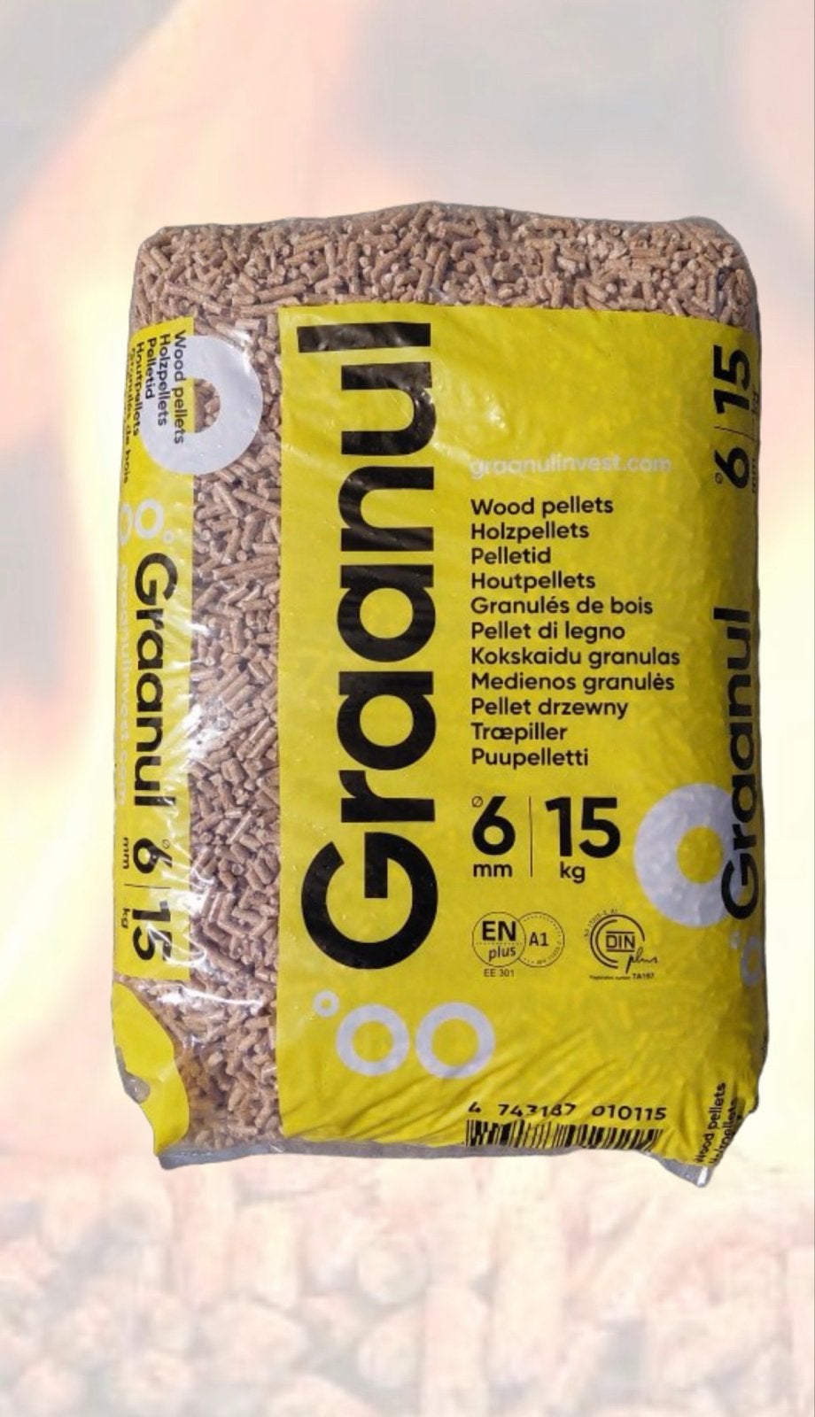 Granul Houtpellets 6mm 15kg voor pelletkachel, Ophalen, Nieuw, Overige soorten