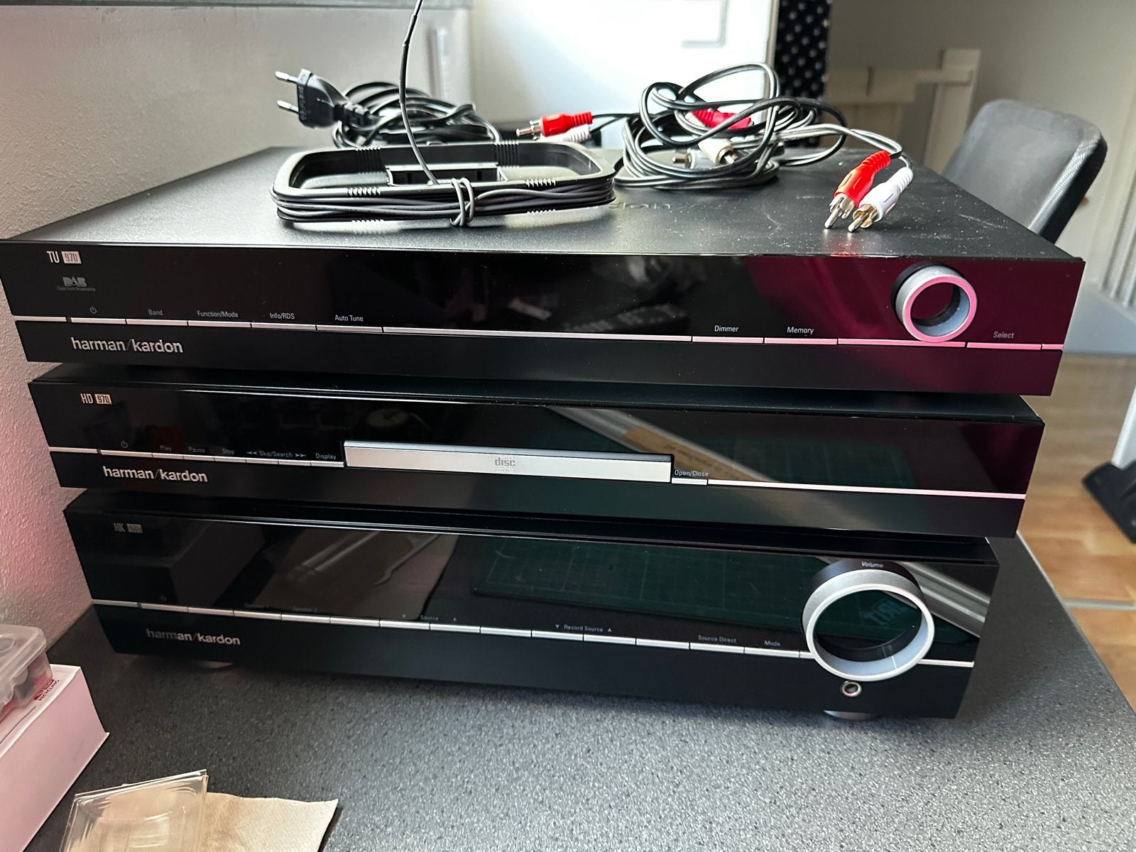 Harman Kardon 970 set - CD speler defect, versterker mist AB, Losse componenten, Niet werkend, Cd-speler, Ophalen