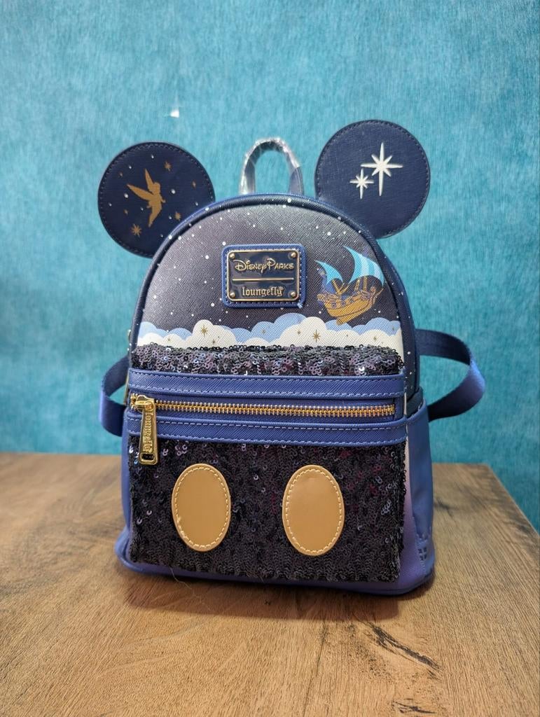 Loungefly Mickey Peter Pan's Flight backpack Disney, Verzamelen, Disney, Ophalen of Verzenden, Nieuw