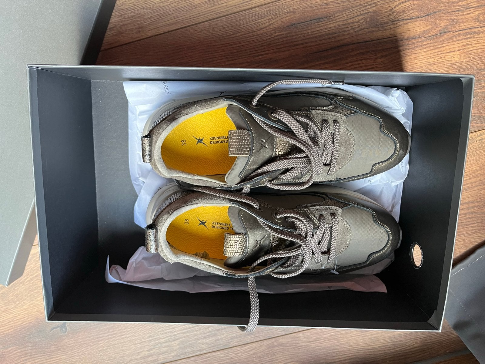 Xsensible Stretchwalker Taupe Combi Sneakers Maat 38, Ophalen of Verzenden, Nieuw, Overige kleuren, Sneakers of Gympen
