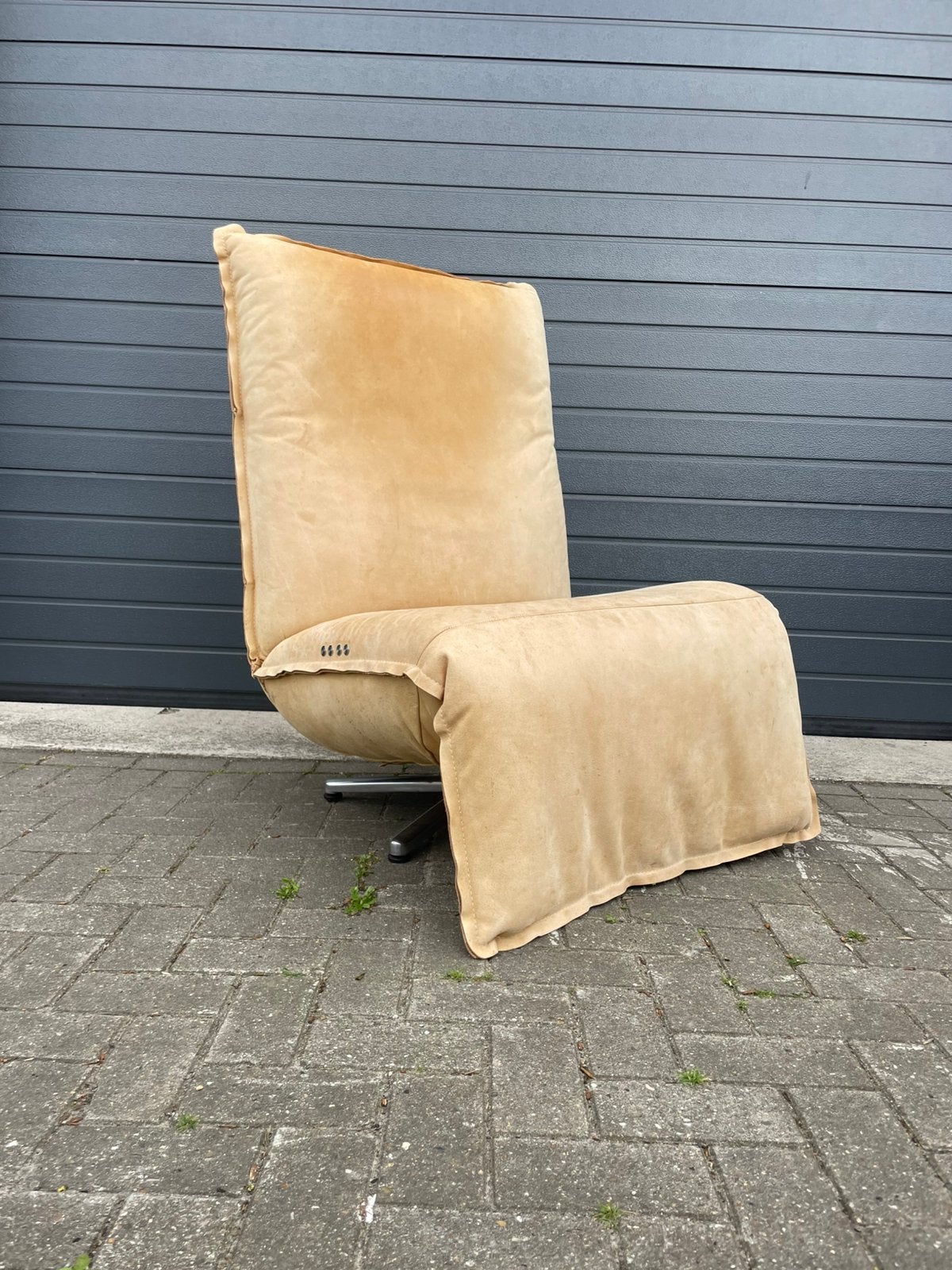 Bruine elektrische leren chill line indi relax fauteul, Huis en Inrichting, 75 tot 100 cm, Ophalen of Verzenden, 50 tot 75 cm