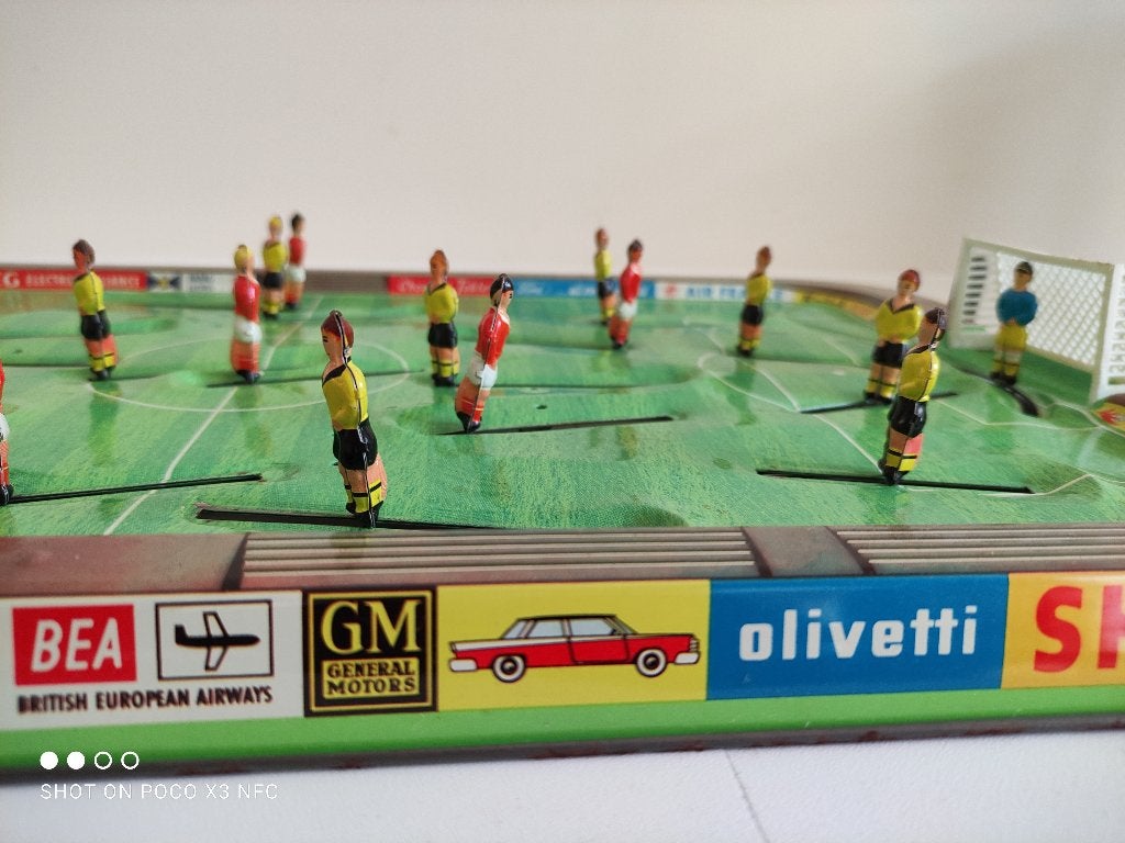 voetbalspel metaal jaren 60 - Technofix Marke, Ophalen of Verzenden