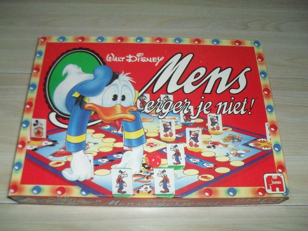 Mens erger je niet! Walt Disney, Een of twee spelers, Ophalen, Zo goed als nieuw, Jumbo