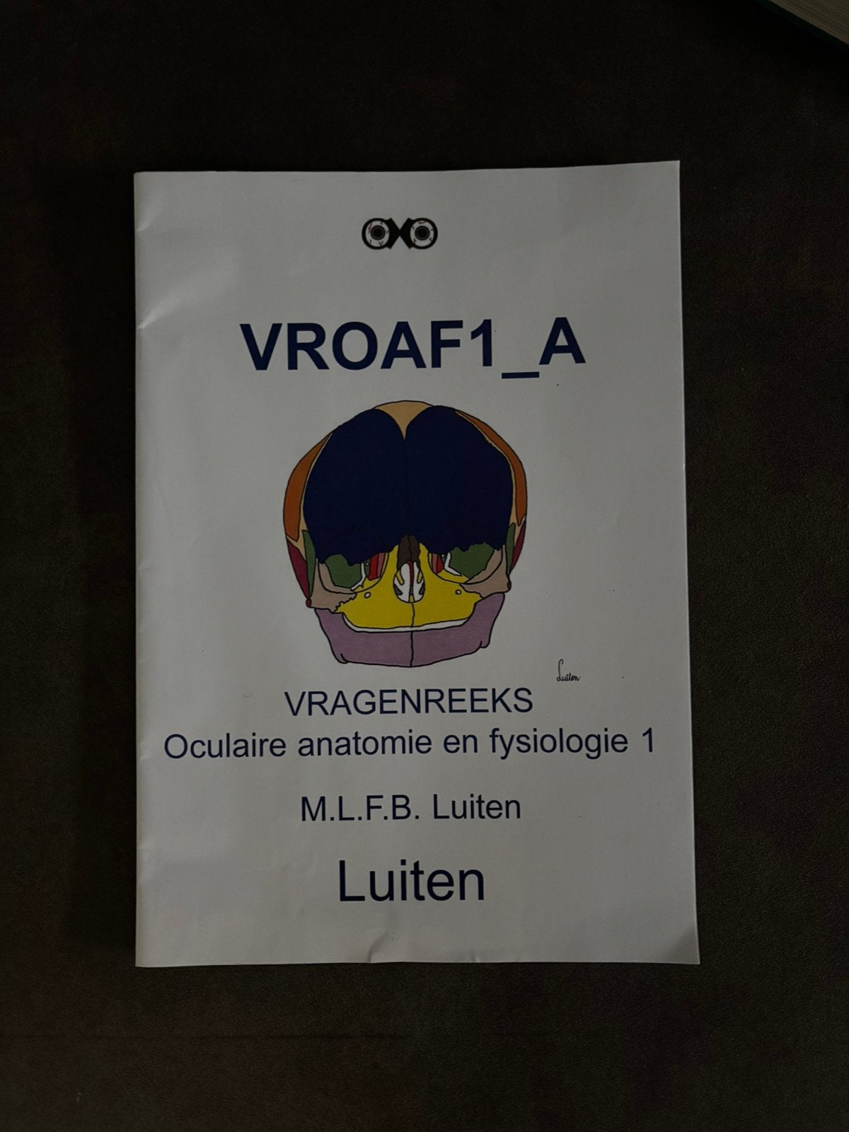 Oculaire anatomie en fysiologie 1 vragenreeks, Ophalen of Verzenden, Zo goed als nieuw, Overige niveaus, Nederlands