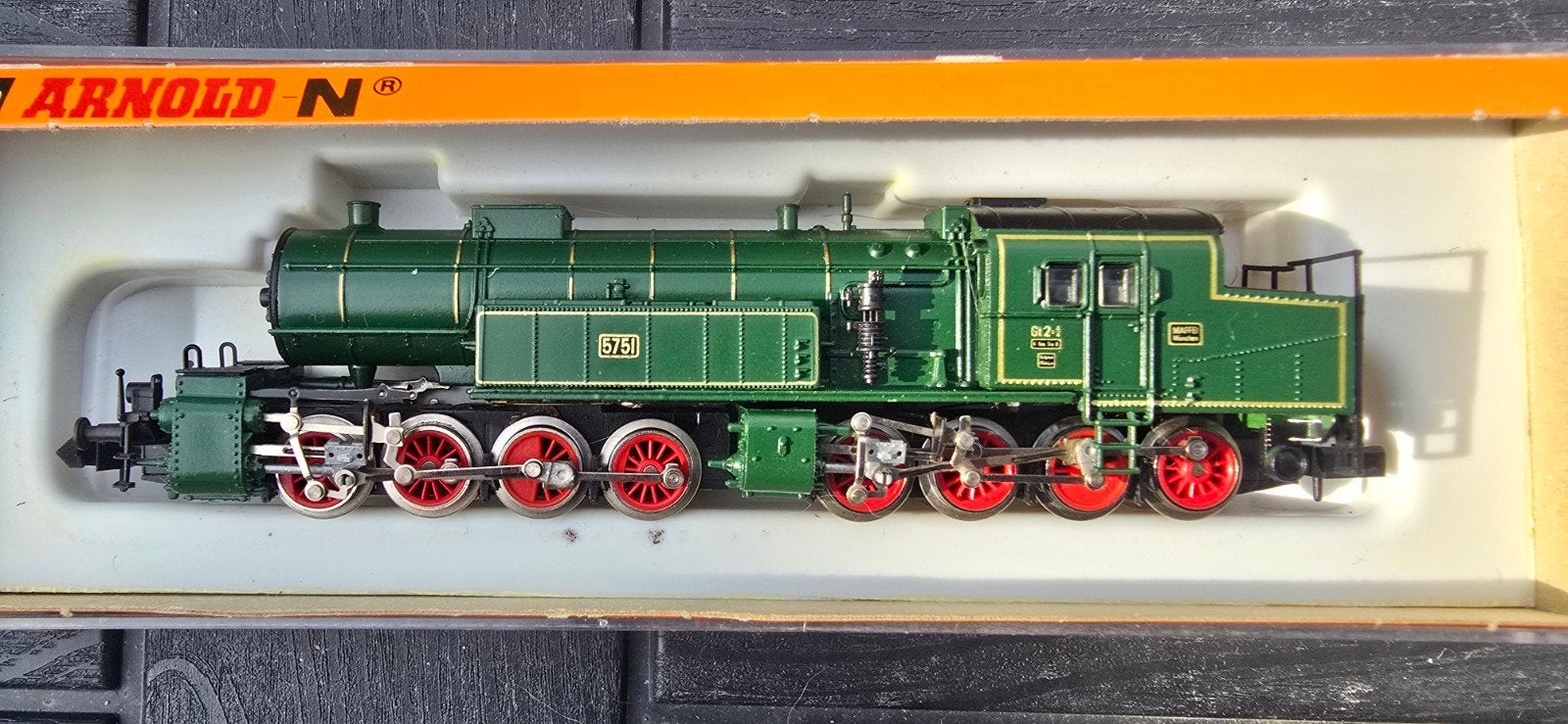 Arnold 2276 mallet groen top ovp., Arnold, Gelijkstroom, Wagon, Ophalen of Verzenden