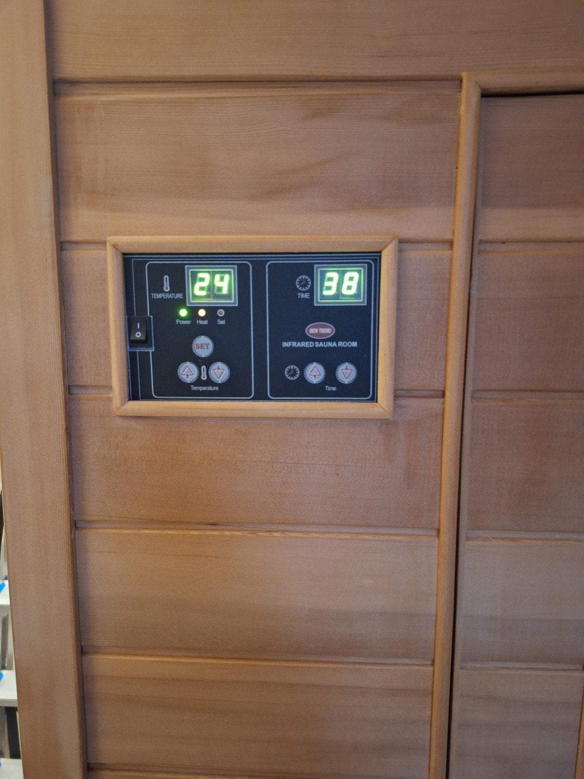 Infrarood Sauna New Trend Helsingborg, Sport en Fitness, Sauna, Ophalen, Gebruikt, New Trend, Complete sauna