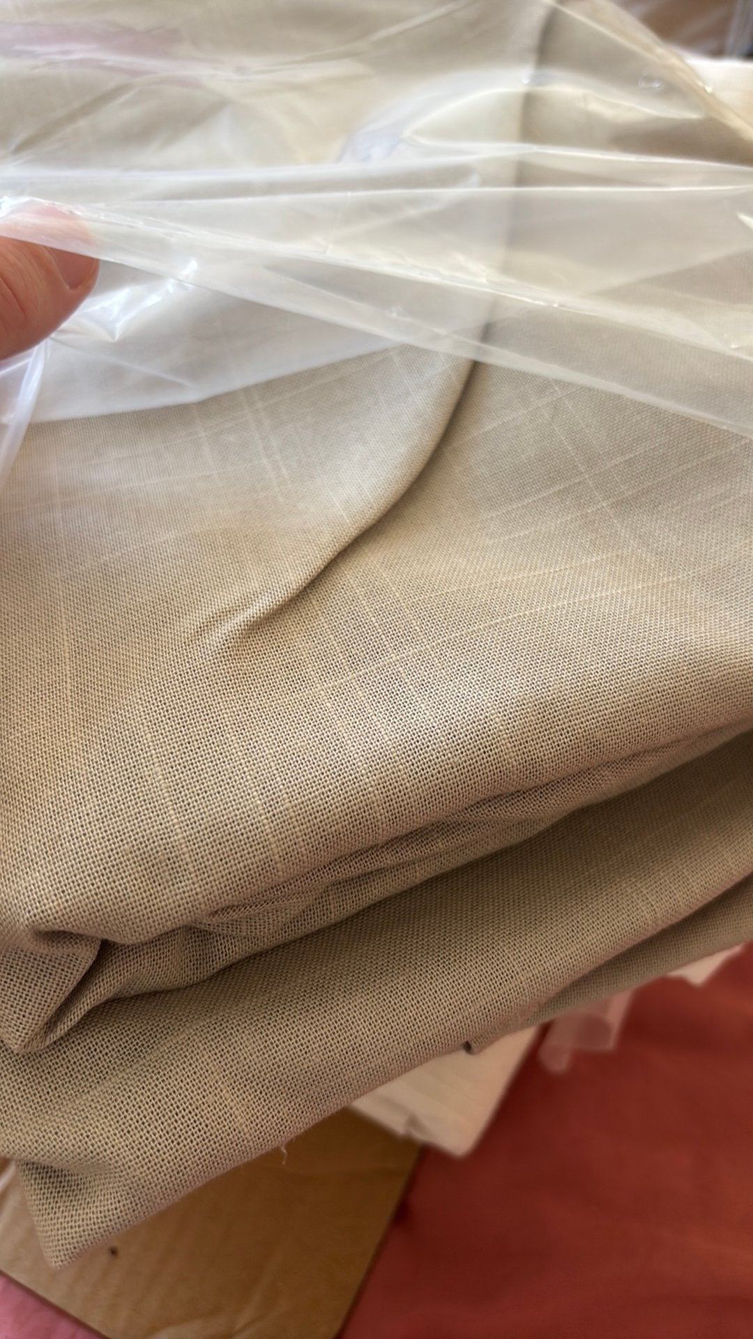Silverlönn beige ikea gordijn vitrage, Vitrage, Beige, Ophalen of Verzenden, Zo goed als nieuw