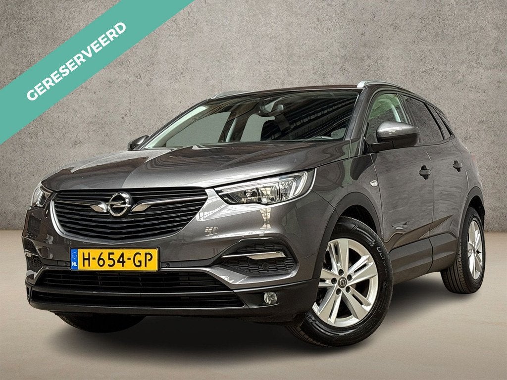 Opel Grandland X 1.2 Turbo Sport Automaat (APPLE CARPLAY, GR, Auto's, Opel, 12 maanden, Gebruikt, 1199 cc, Leder en Stof