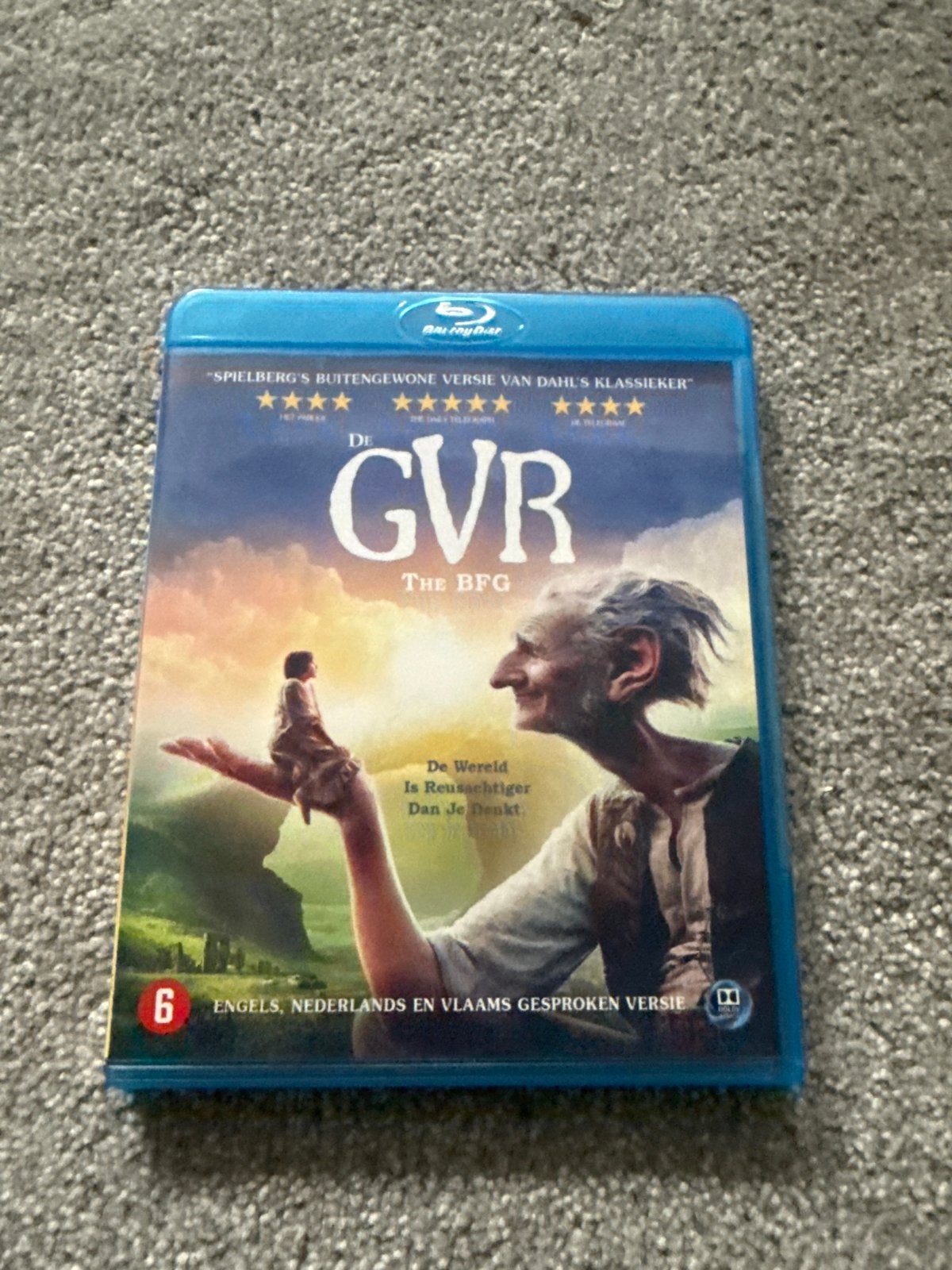 De GVR (The BFG) - Steven Spielberg Blu-ray, Avontuur, Engels, Ophalen of Verzenden, Zo goed als nieuw