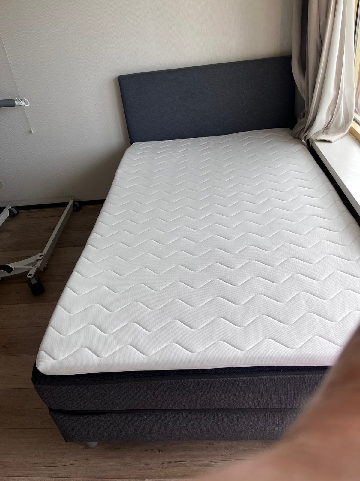 Gratis bed 120x200, Huis en Inrichting, Slaapkamer | Boxsprings, Ophalen, Zo goed als nieuw, Twijfelaar, 120 cm