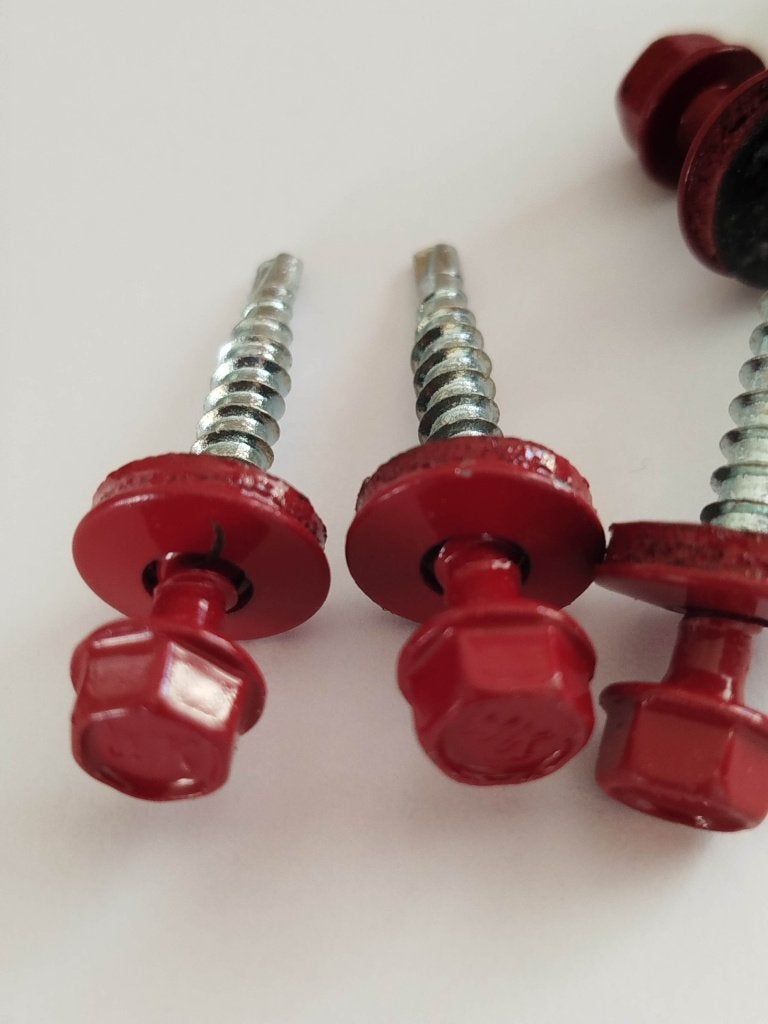 50 st sandwich paneel bruinrood Ral  3011  schroeven   35 mm, N, N, Schroeven, Nieuw